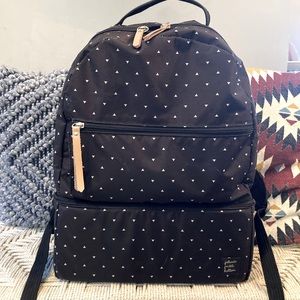 Petunia Pickle Bottom Axis diaper backpack with intermix caddy and pixels